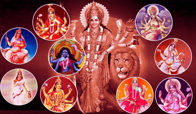 Maa Durga images with Navratri wallpaper